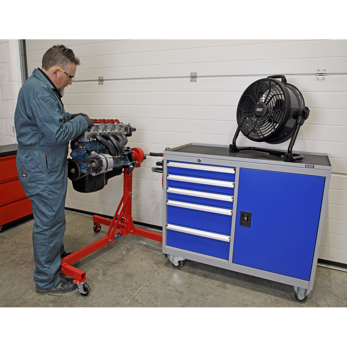 Sealey HVD16C 16" High Velocity Drum Fan 20V/230V