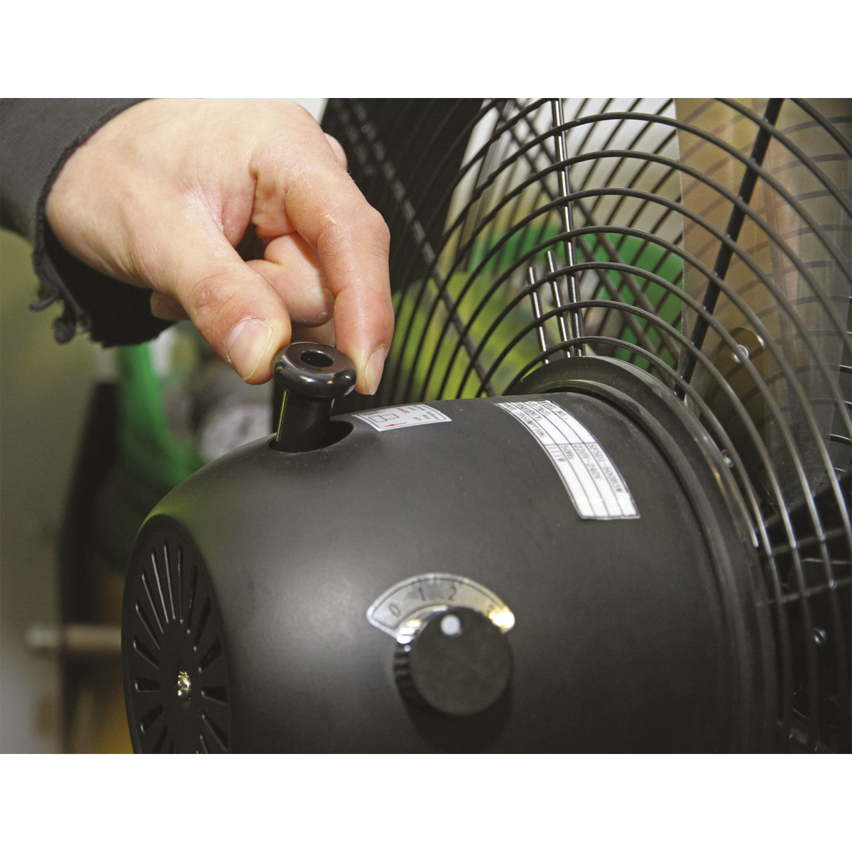 Sealey HVF20PO 20" Industrial High Velocity Oscillating Pedestal Fan 230V
