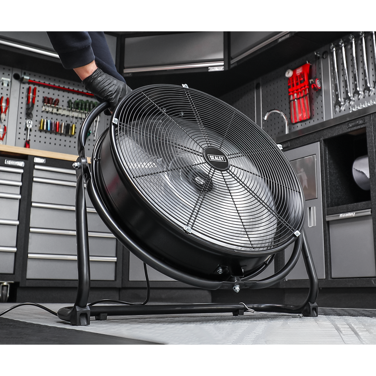 Sealey HVF20S 20" Industrial High Velocity Orbital Drum Fan 230V