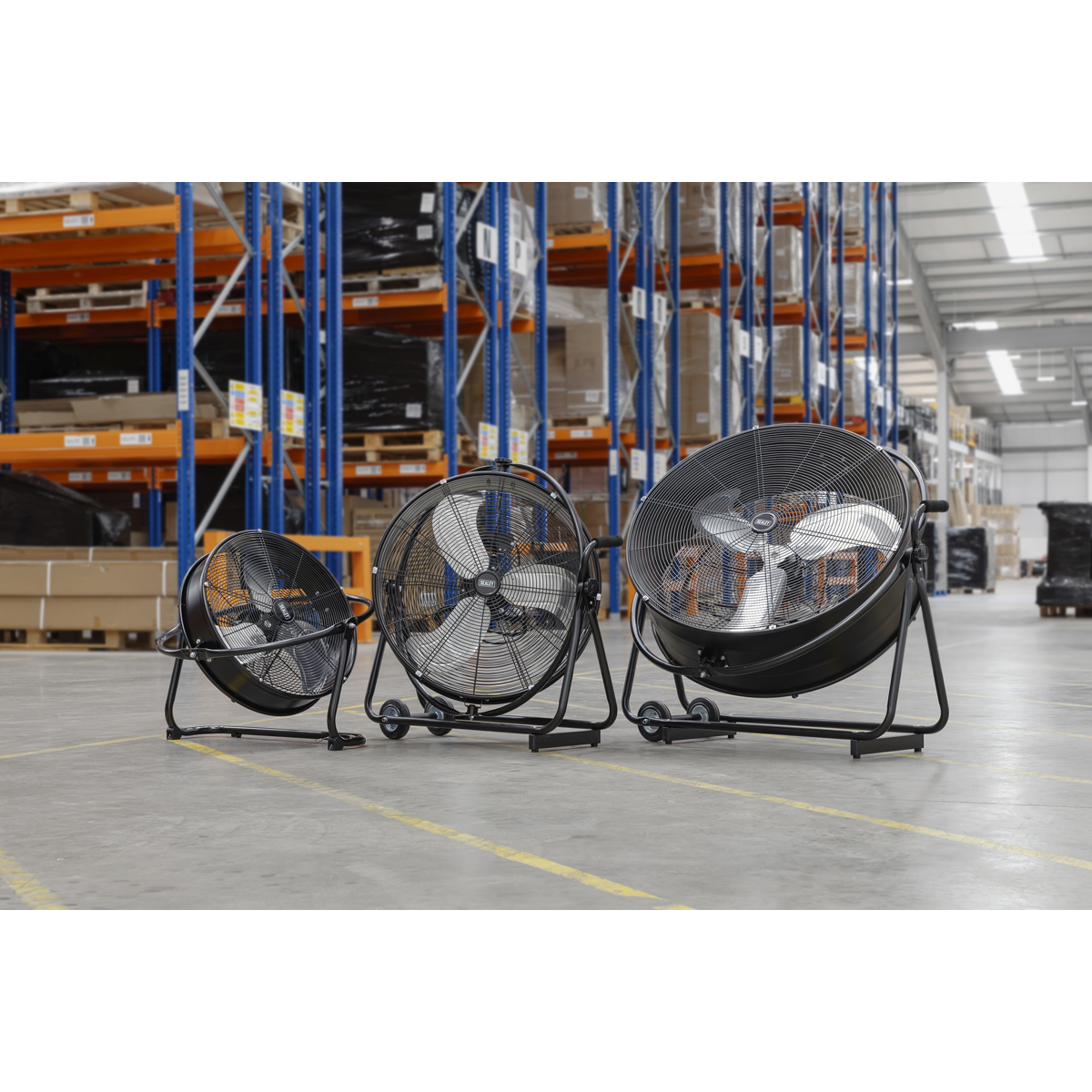 Sealey HVF24S 24" Industrial High Velocity Orbital Drum Fan 230V