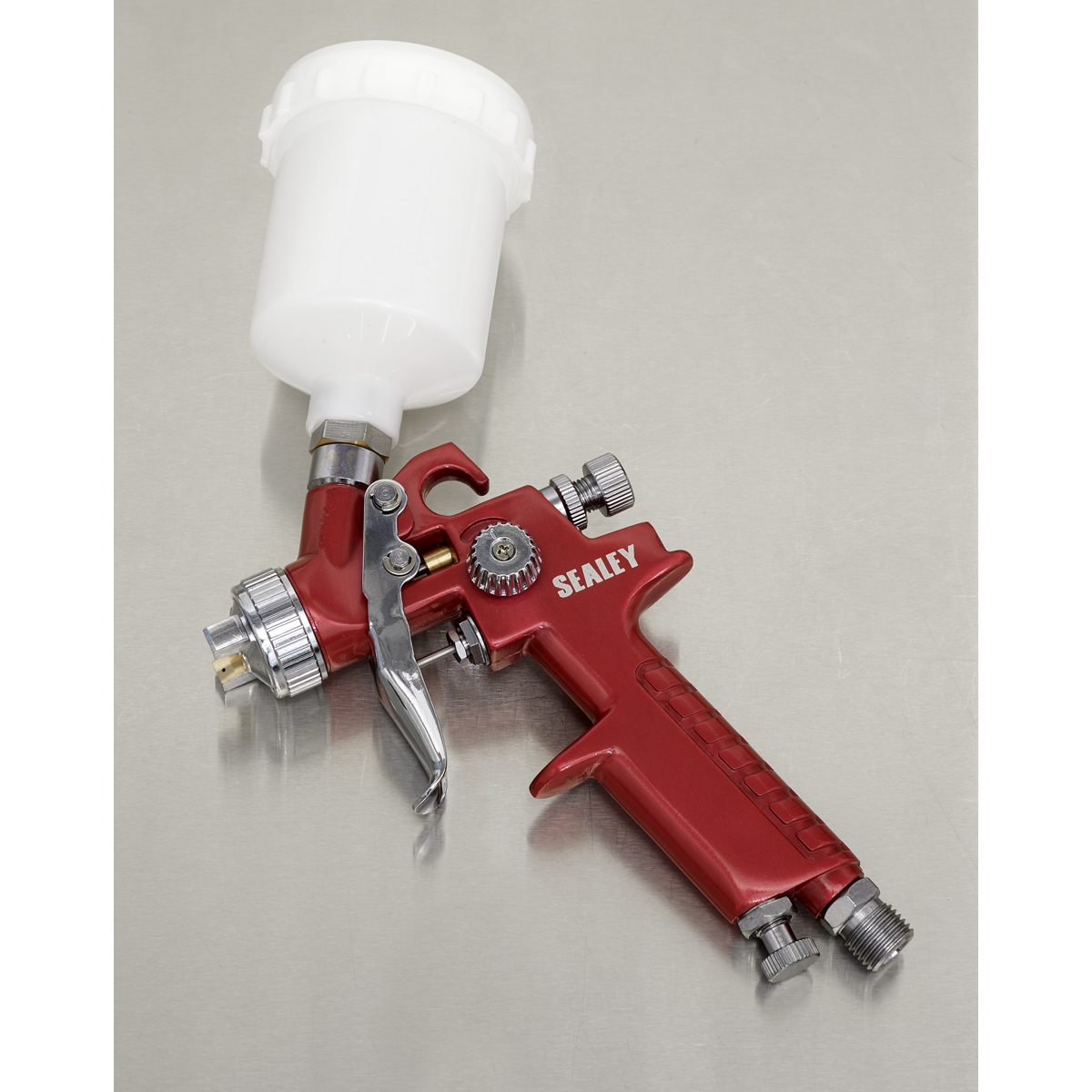 Sealey HVLP731 Workshop Series HVLP Gravity Feed Touch-Up Spray Gun 0.8mm Set-Up