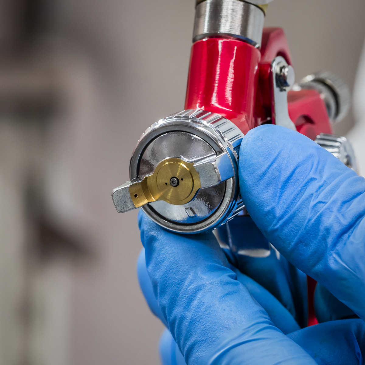 Sealey HVLP731 Workshop Series HVLP Gravity Feed Touch-Up Spray Gun 0.8mm Set-Up