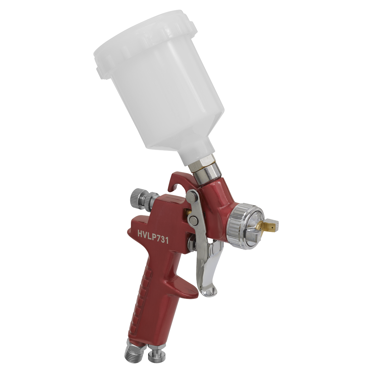 Sealey HVLP731 Workshop Series HVLP Gravity Feed Touch-Up Spray Gun 0.8mm Set-Up