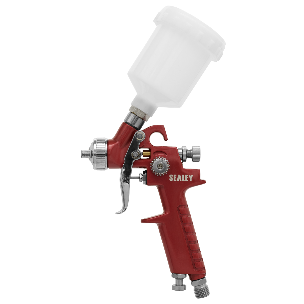 Sealey HVLP731 Workshop Series HVLP Gravity Feed Touch-Up Spray Gun 0.8mm Set-Up