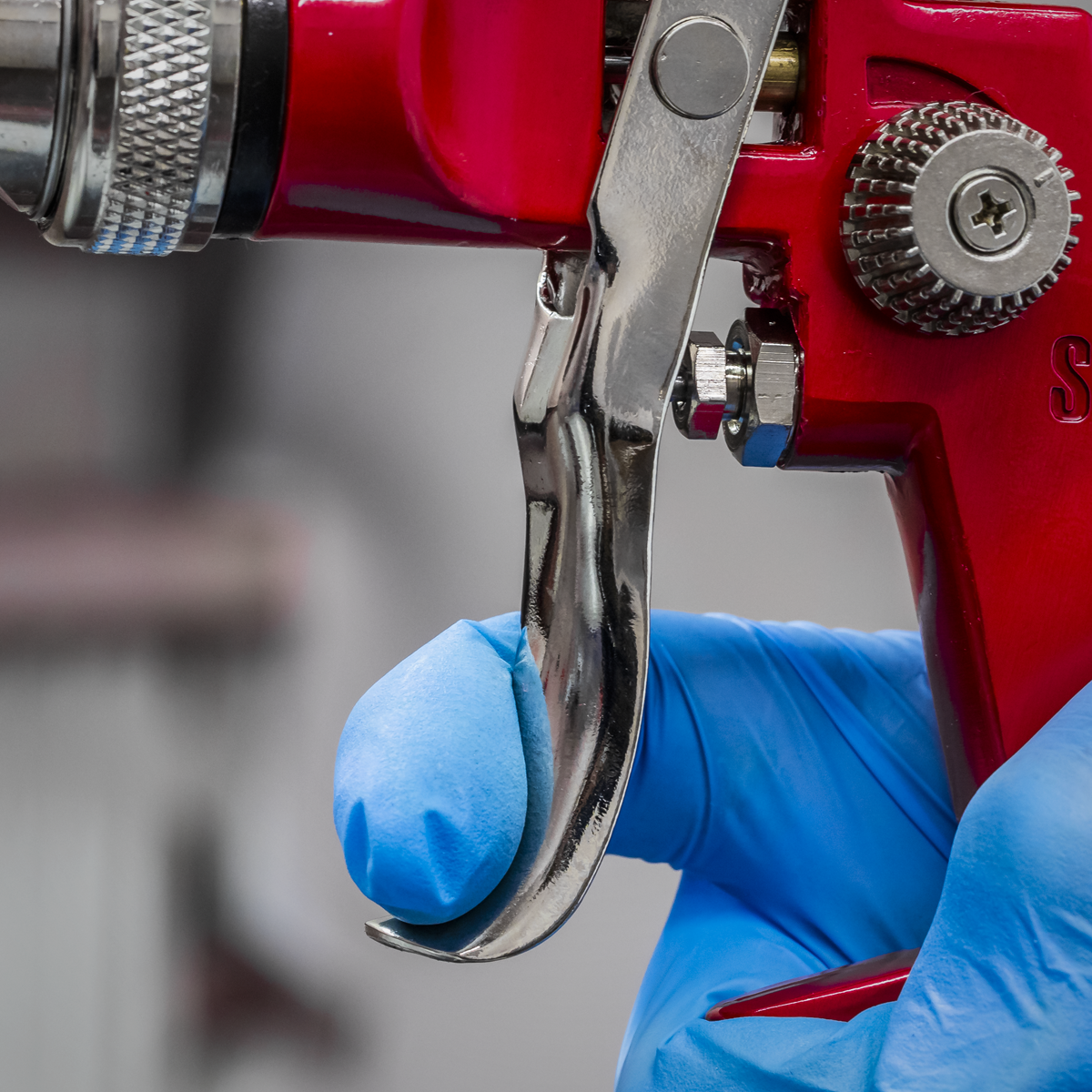 Sealey HVLP741 Workshop Series HVLP Gravity Feed Spray Gun 1.3mm Set-Up