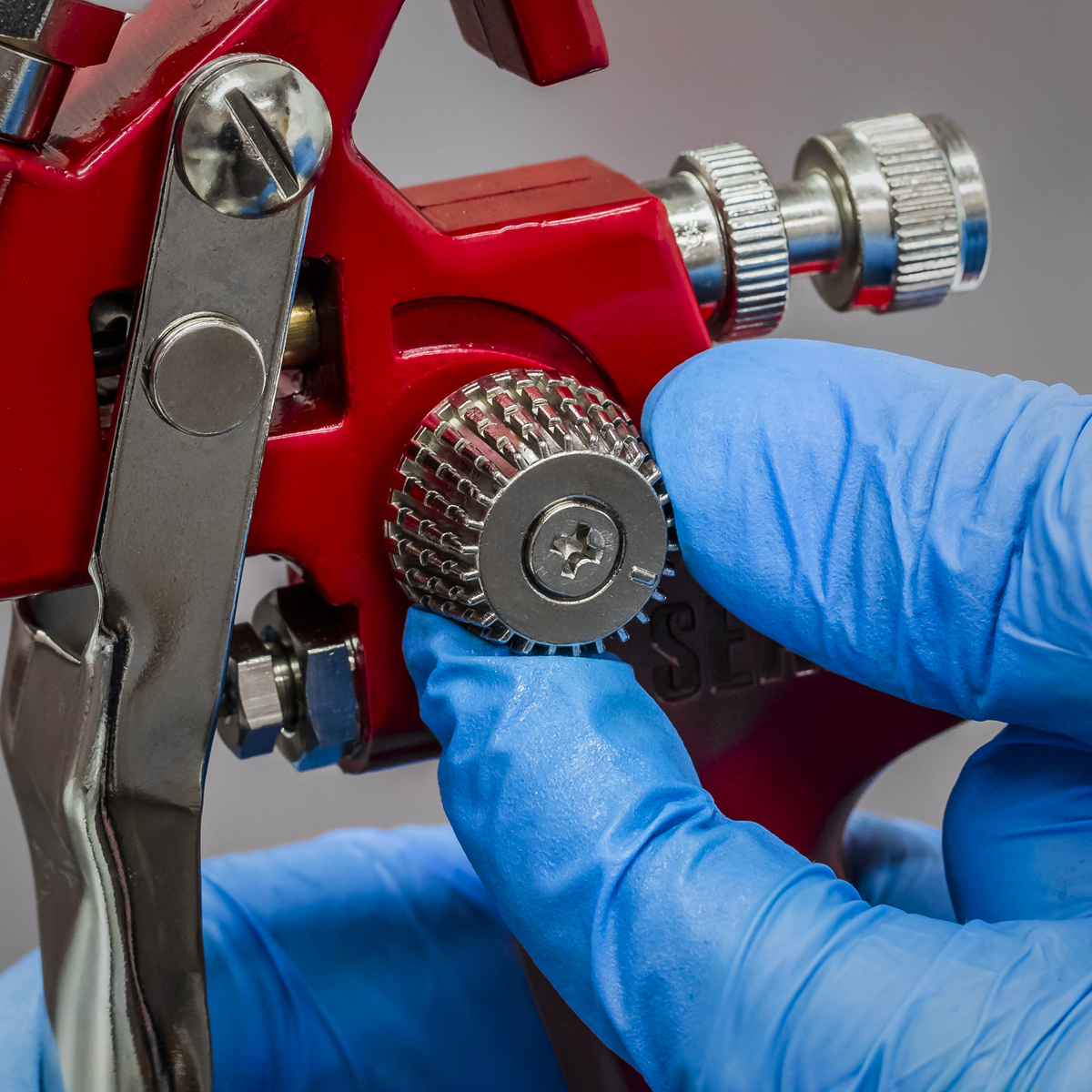 Sealey HVLP742 Workshop Series HVLP Gravity Feed Spray Gun 2mm Set-Up