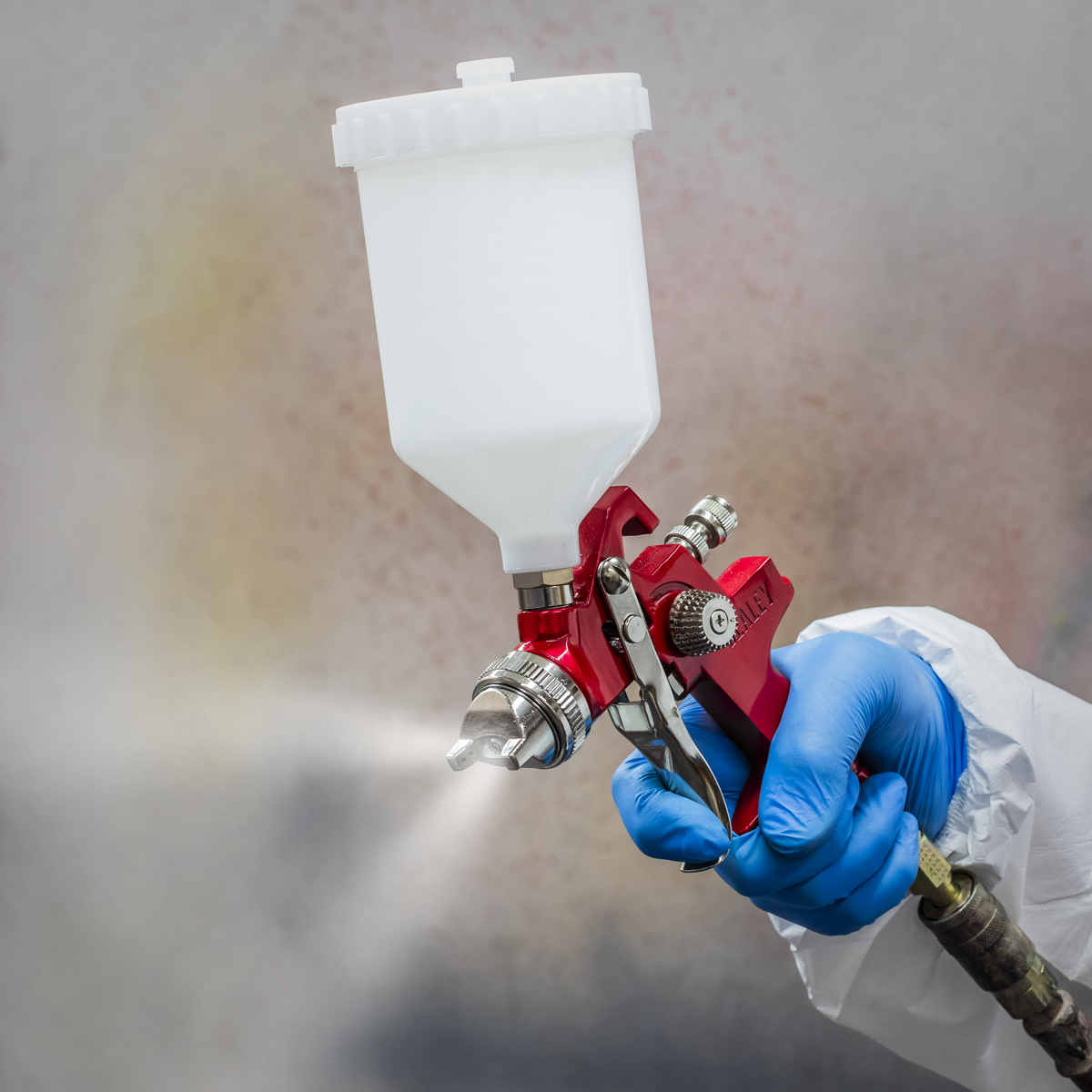 Sealey HVLP742 Workshop Series HVLP Gravity Feed Spray Gun 2mm Set-Up