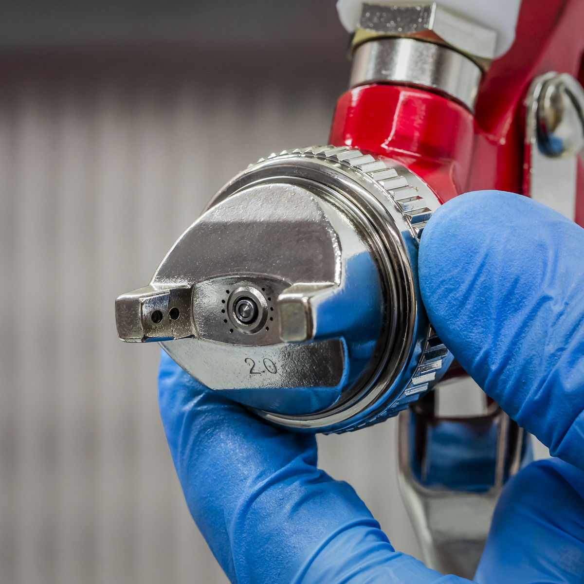 Sealey HVLP742 Workshop Series HVLP Gravity Feed Spray Gun 2mm Set-Up