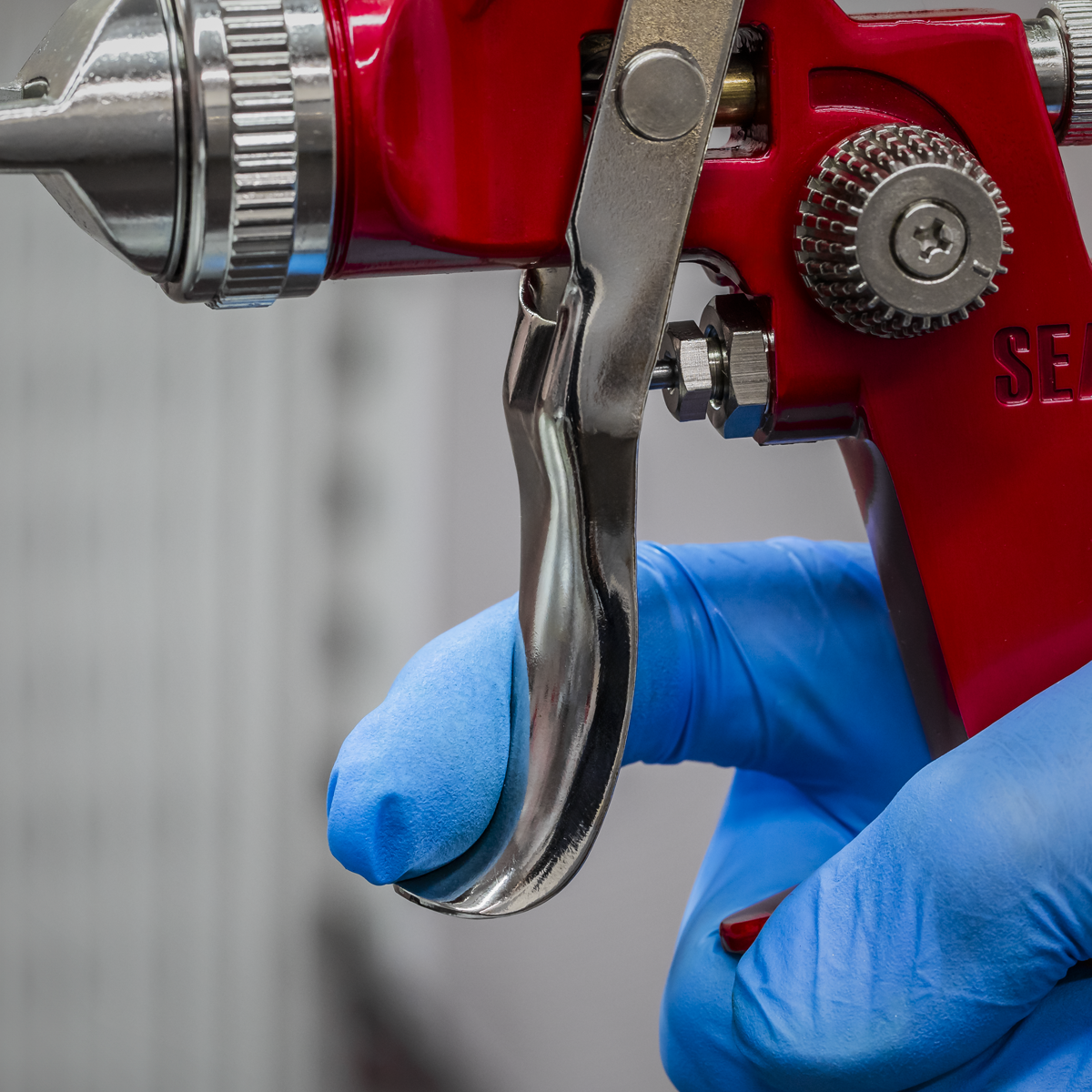 Sealey HVLP742 Workshop Series HVLP Gravity Feed Spray Gun 2mm Set-Up