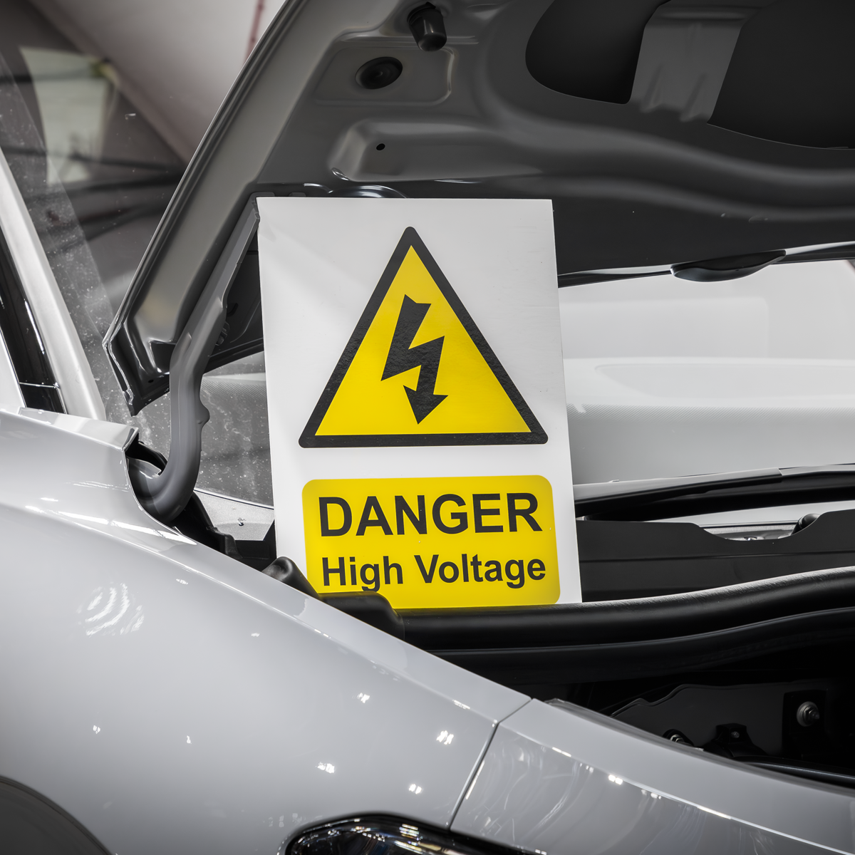 Sealey HVSA4 High Voltage Warning Sign 200 x 300mm