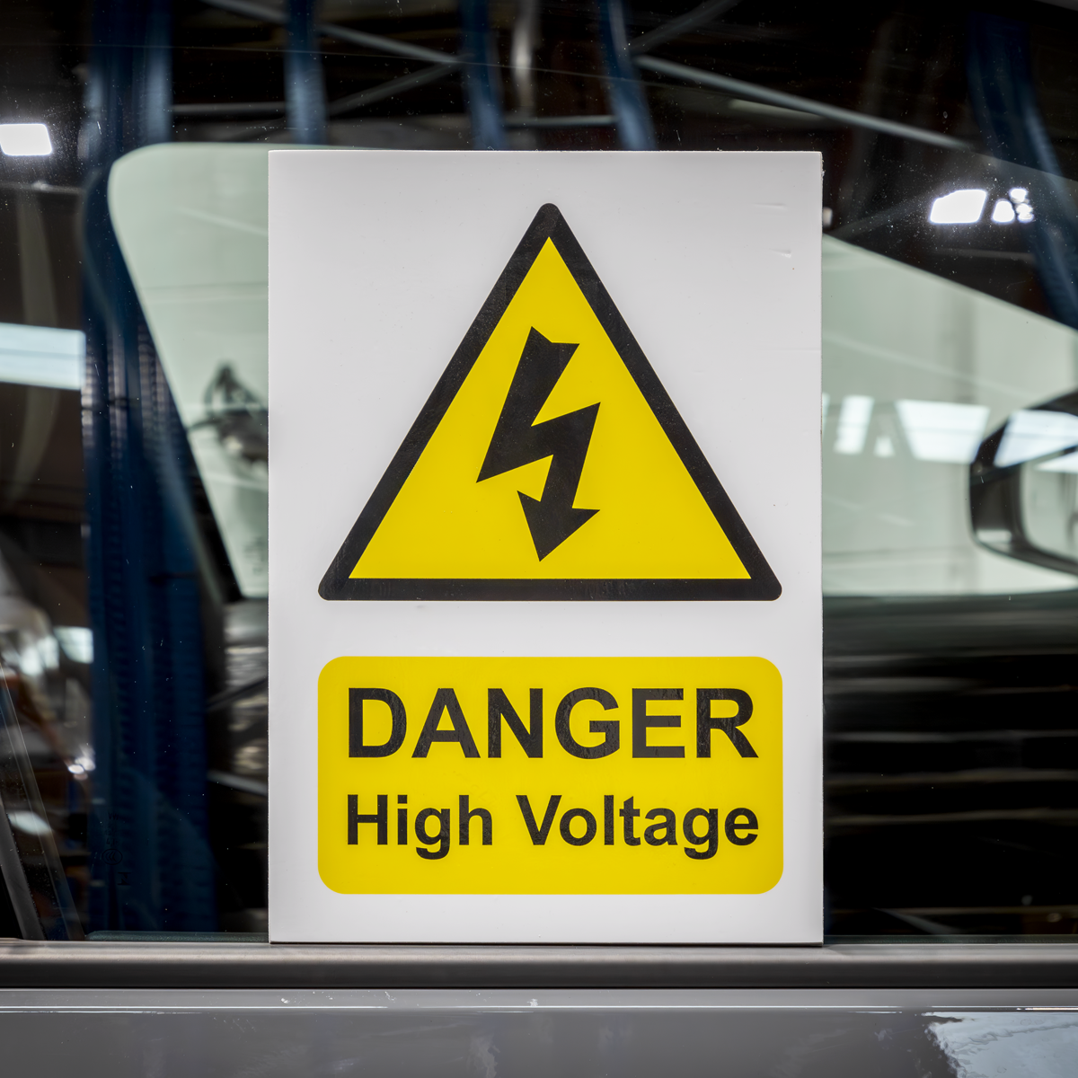 Sealey HVSA4 High Voltage Warning Sign 200 x 300mm