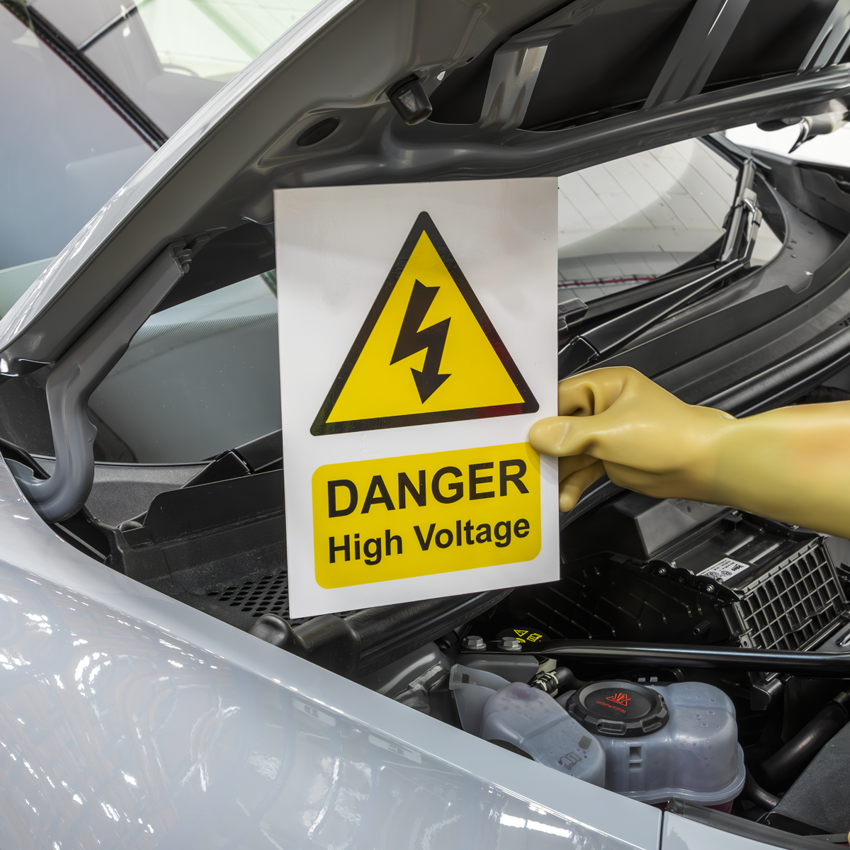 Sealey HVSA4 High Voltage Warning Sign 200 x 300mm