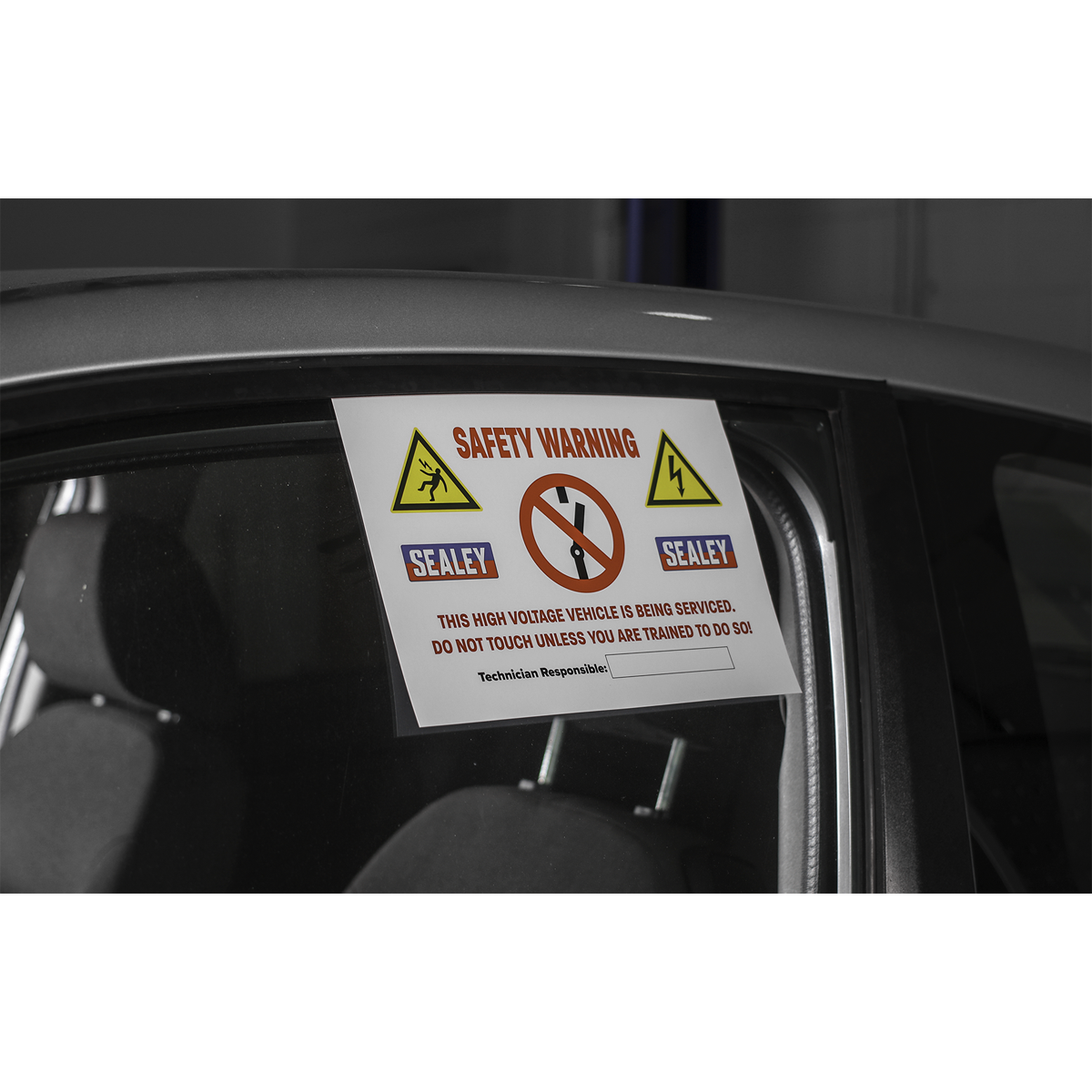 Sealey HYBRIDSIGN Hybrid/Electric Vehicle Warning Sign