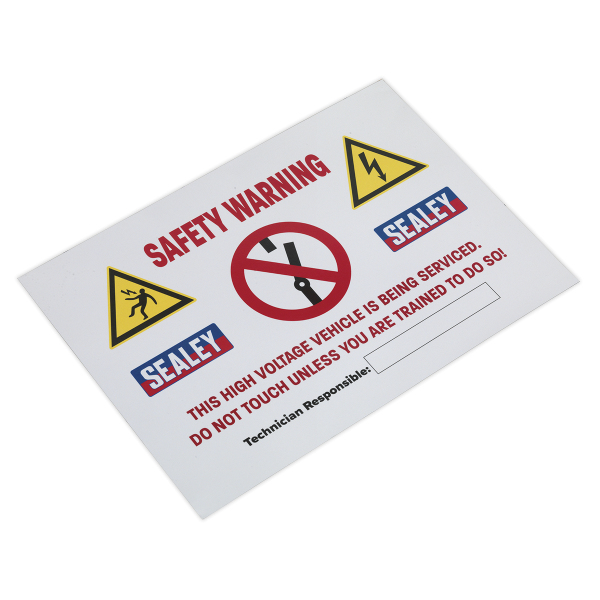Sealey HYBRIDSIGN Hybrid/Electric Vehicle Warning Sign