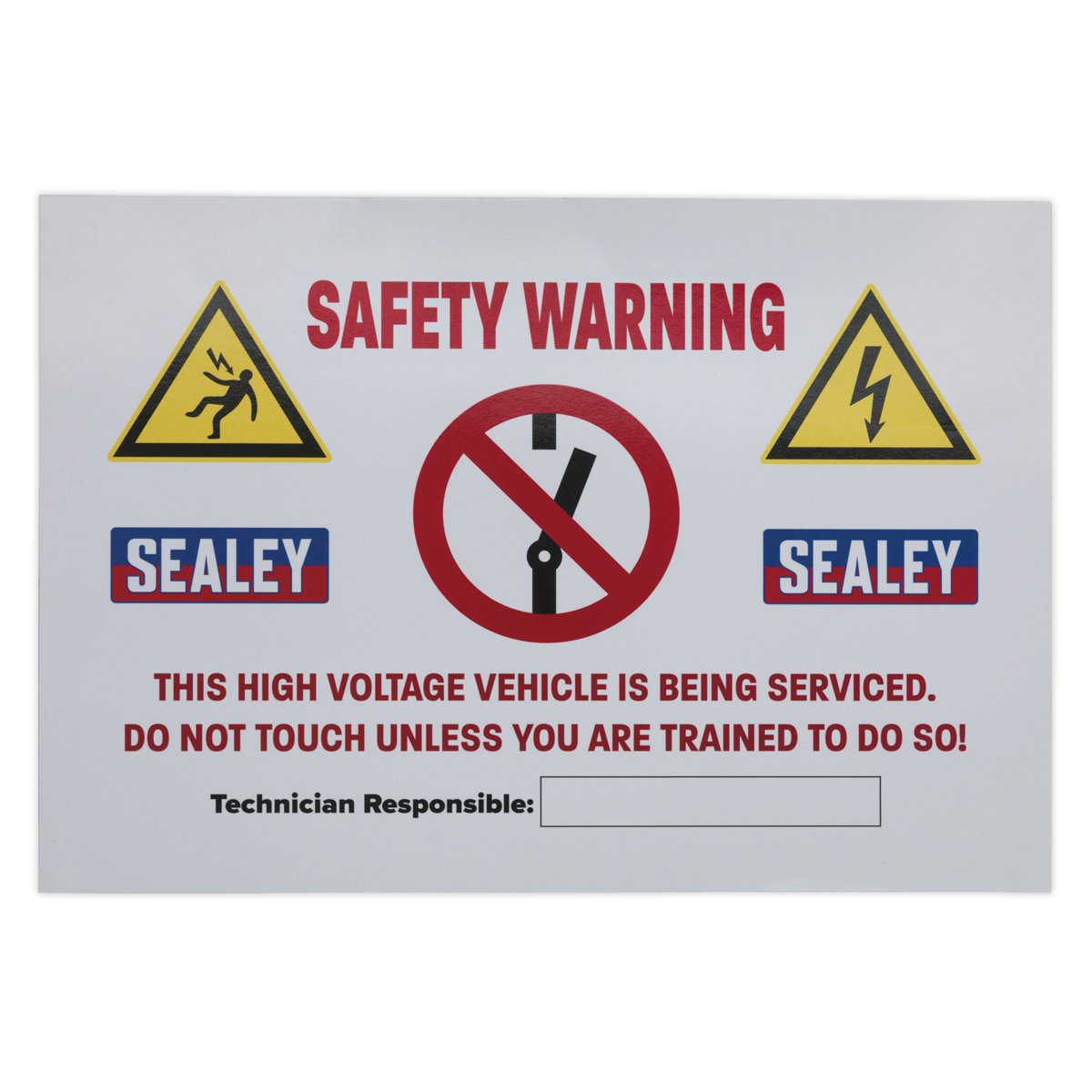Sealey HYBRIDSIGN Hybrid/Electric Vehicle Warning Sign