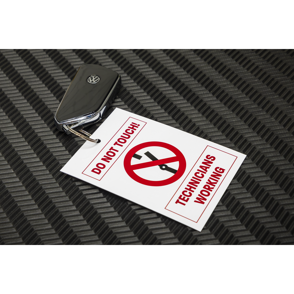 Sealey HYBRIDTAG Hybrid/Electric Vehicle Keyring Warning Tag