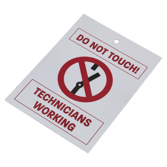 Sealey HYBRIDTAG Hybrid/Electric Vehicle Keyring Warning Tag