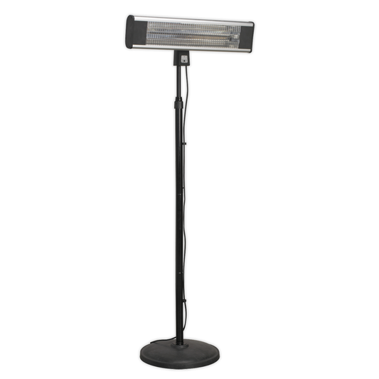 Sealey IFSH1809R High Efficiency Carbon Fibre Infrared Patio Heater with Telescopic Floor Stand 1800W/230V