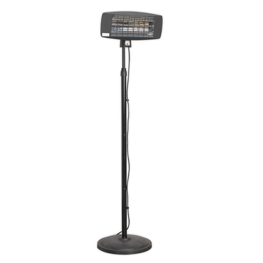 Sealey IFSH2003 Infrared Quartz Patio Heater with Telescopic Floor Stand 2000W/230V