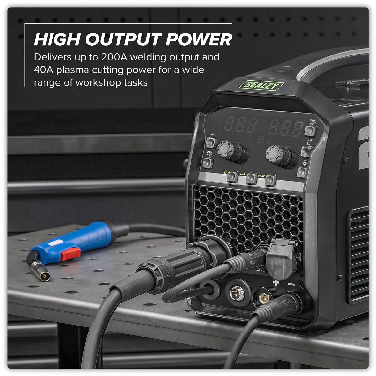 Sealey IMIG200P Multi-Process Inverter Welder 200A & Plasma Cutter 40A