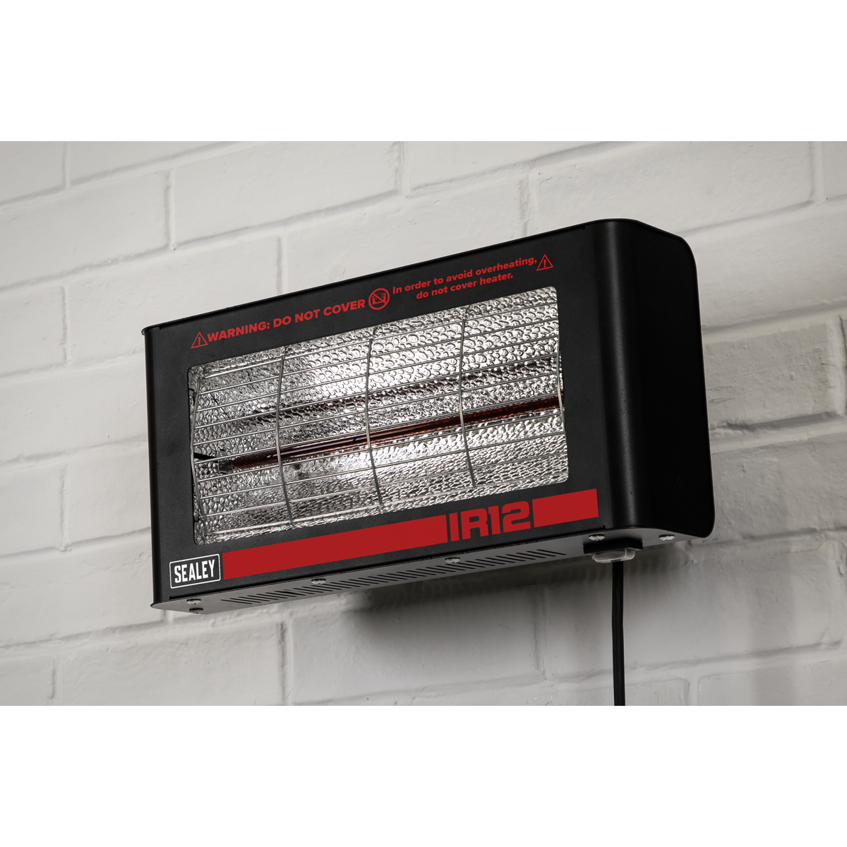 Sealey IR12 Wall Mounting Infrared Quartz Heater 1.2W/230V