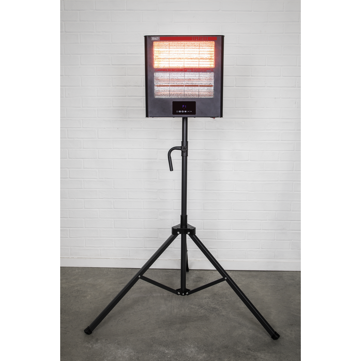 Sealey IR28CT Infrared Quartz Heater with Tripod Stand 1.4/2.8kW/230V
