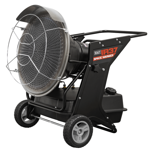Sealey IR37 Space Warmer® Infrared Kerosene/Diesel Heater with Wheels 136,000Btu/hr
