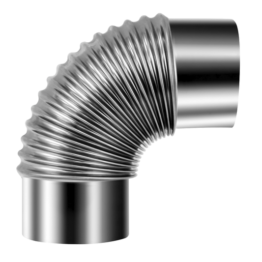 Sealey IREX3 Stainless Steel Exhaust/Flue 90° Bend for IR13/IR16 100mm