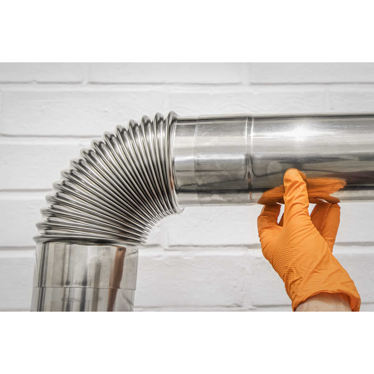Sealey IREX3 Stainless Steel Exhaust/Flue 90° Bend for IR13/IR16 100mm