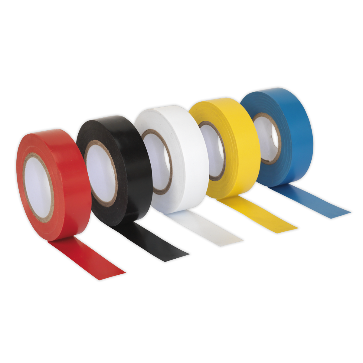 Sealey ITMIX10 PVC Insulating Tape 19mm x 20m, Mixed Colours - Pack of 10