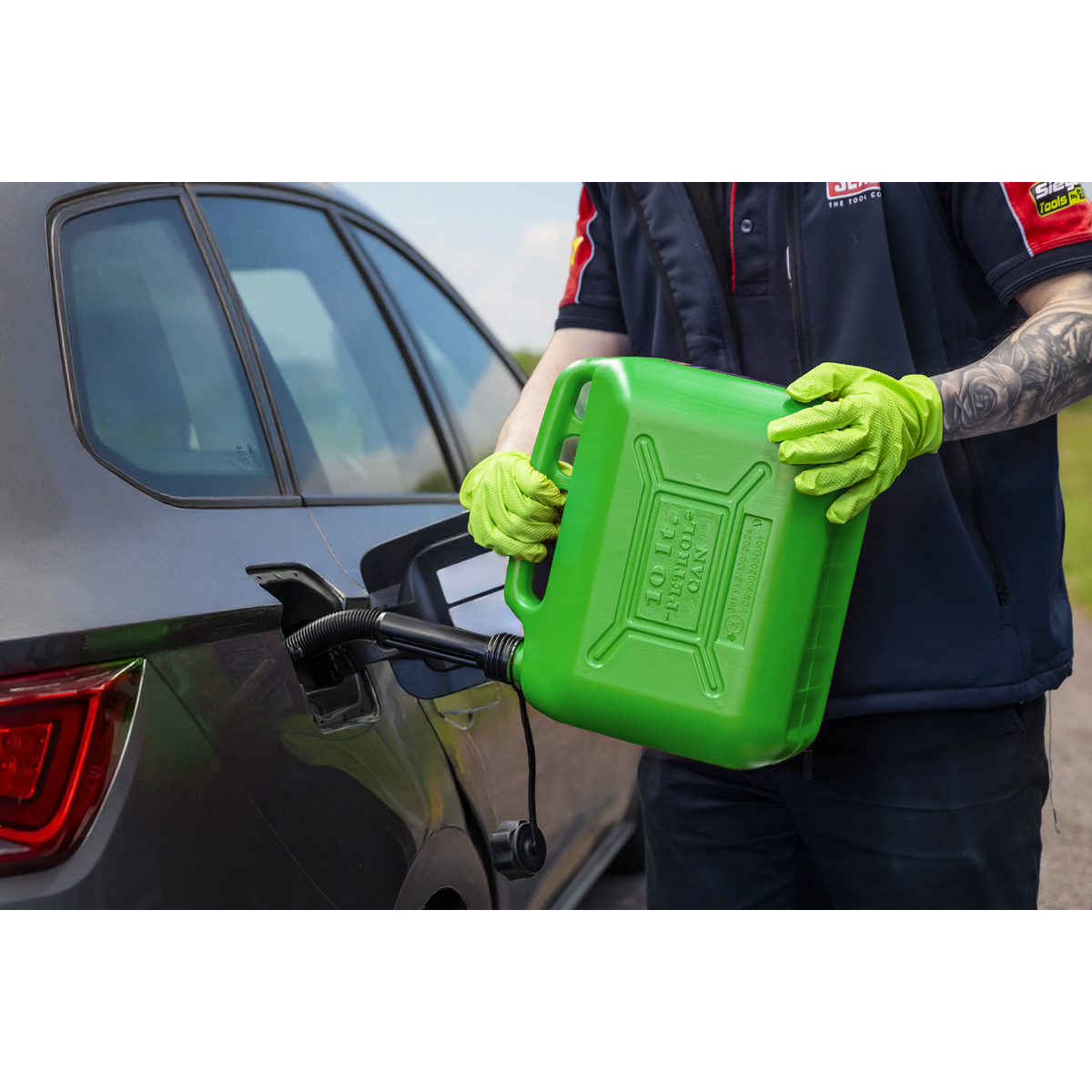 Sealey JC10PG Fuel Can 10L - Green