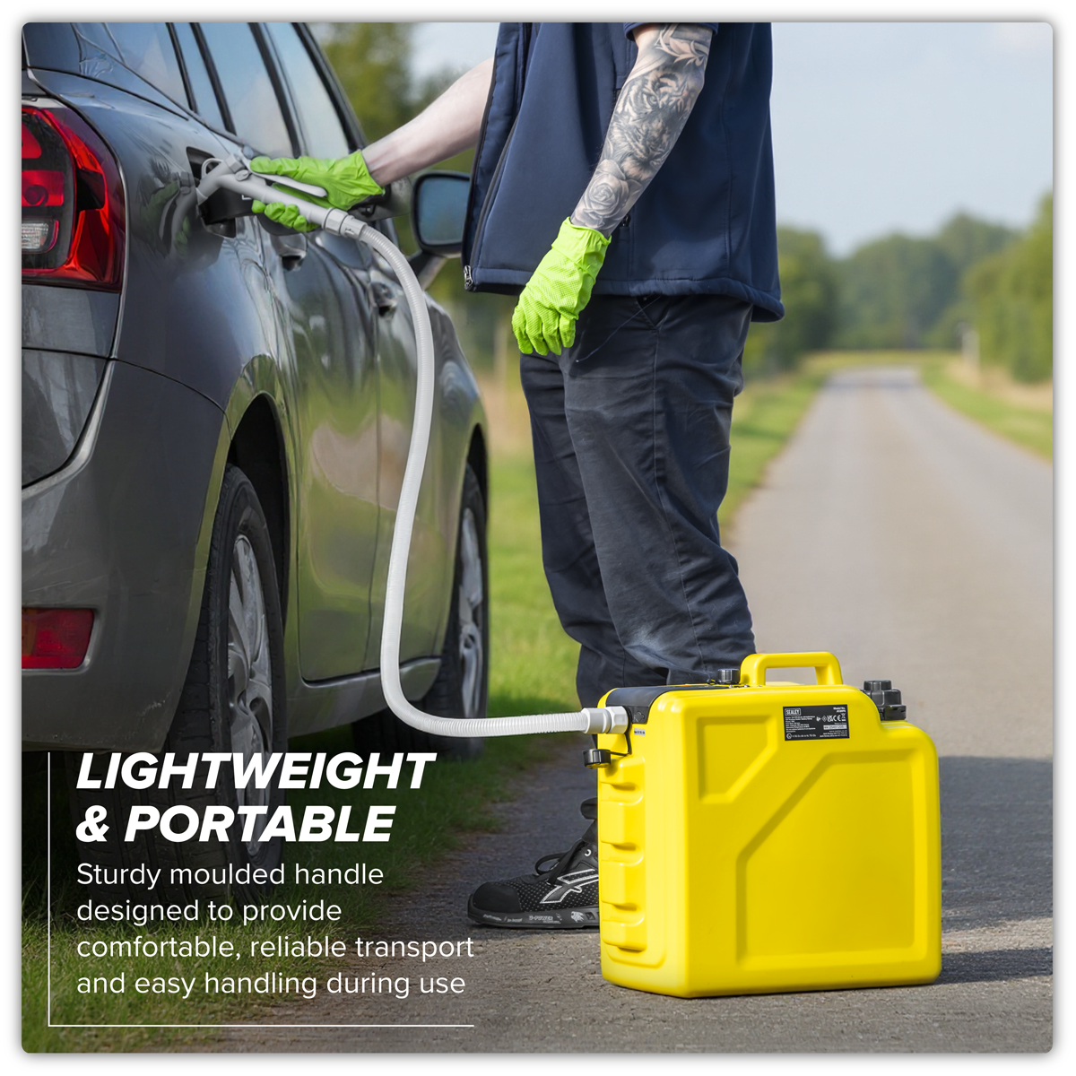 Sealey JC20FS Multi-Powered Portable Fuelling Station 20L