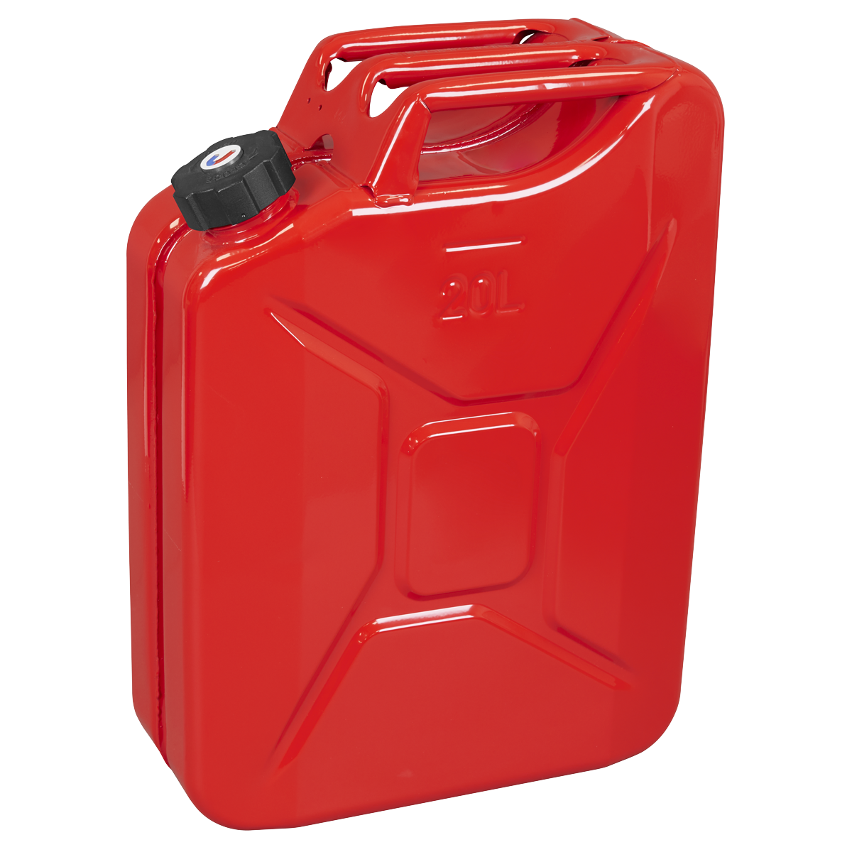 Sealey JC20SCR Screw Cap Metal Jerry Can 20L - Red