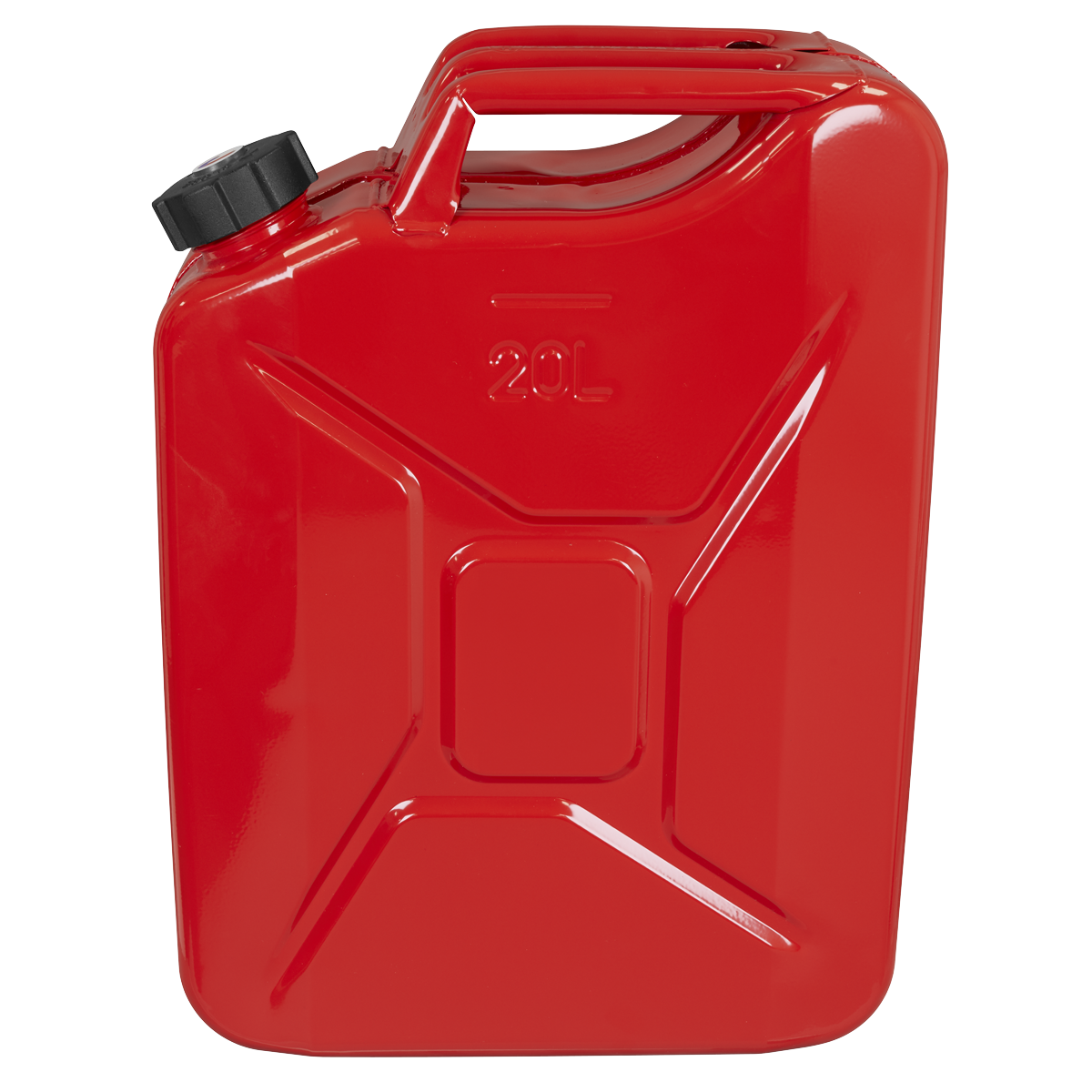 Sealey JC20SCR Screw Cap Metal Jerry Can 20L - Red