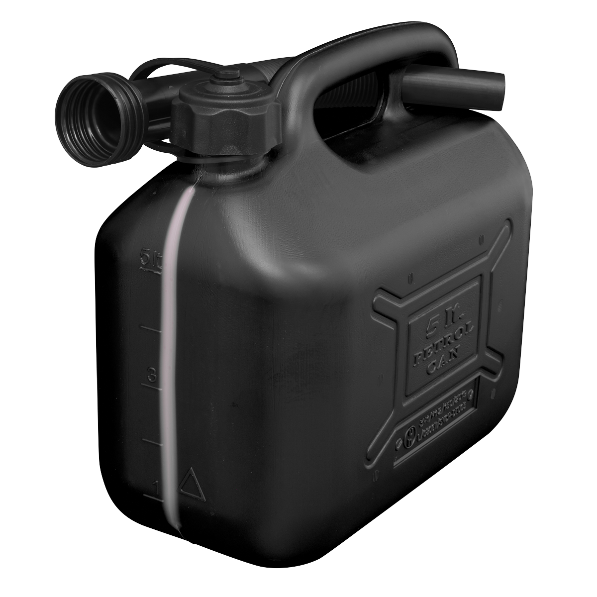 Sealey JC5B Fuel Can 5L - Black