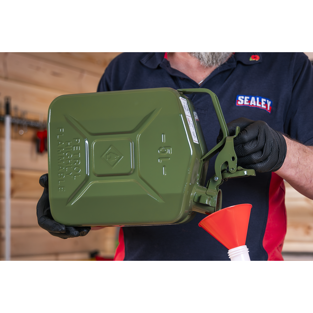 Sealey JC5MG Jerry Can 5L - Green
