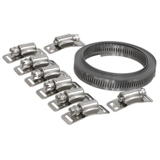 Sealey JC972 Self-Build Hose Clip Set 12.7mm Band Width