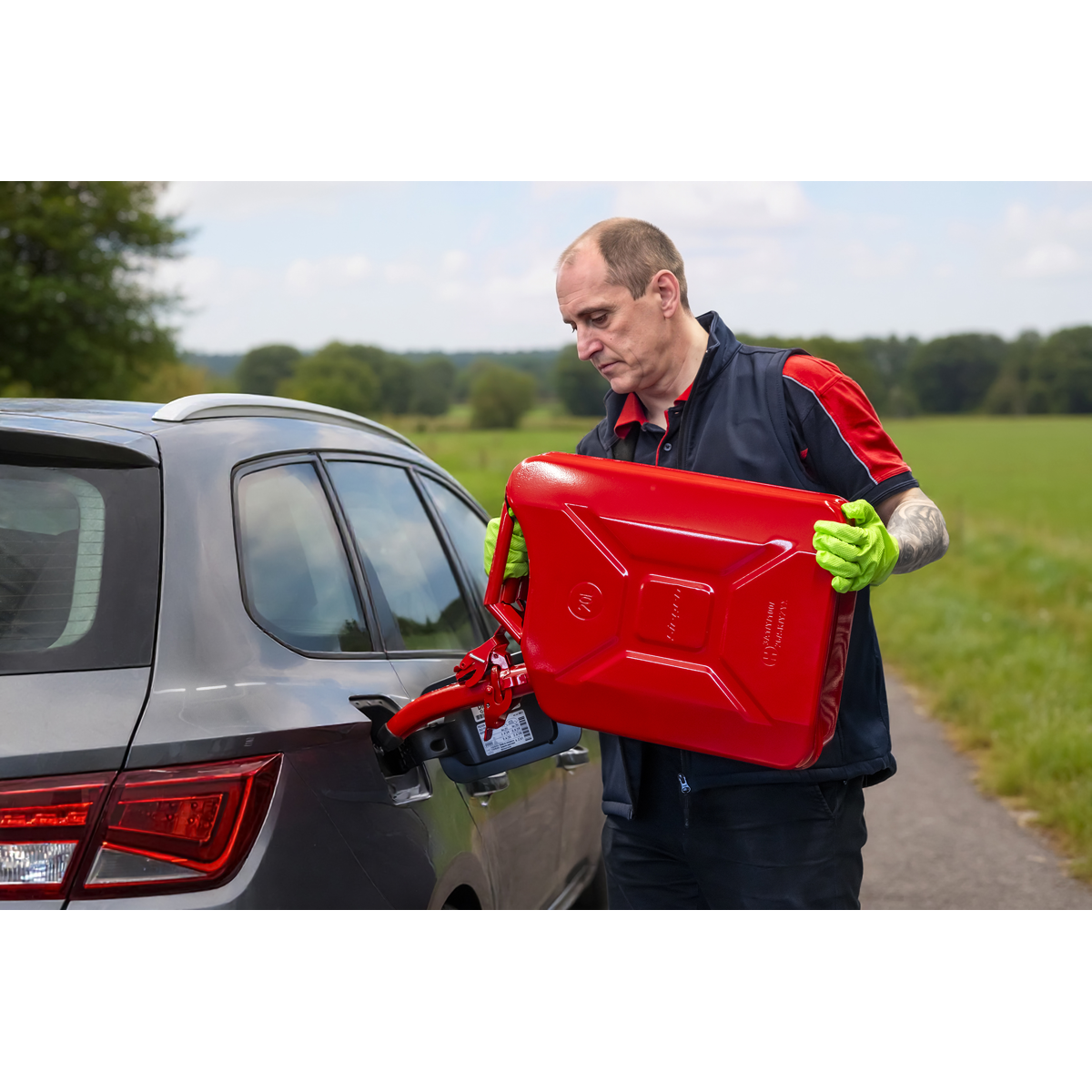 Sealey JCY20R Jerry Can 20L - Red