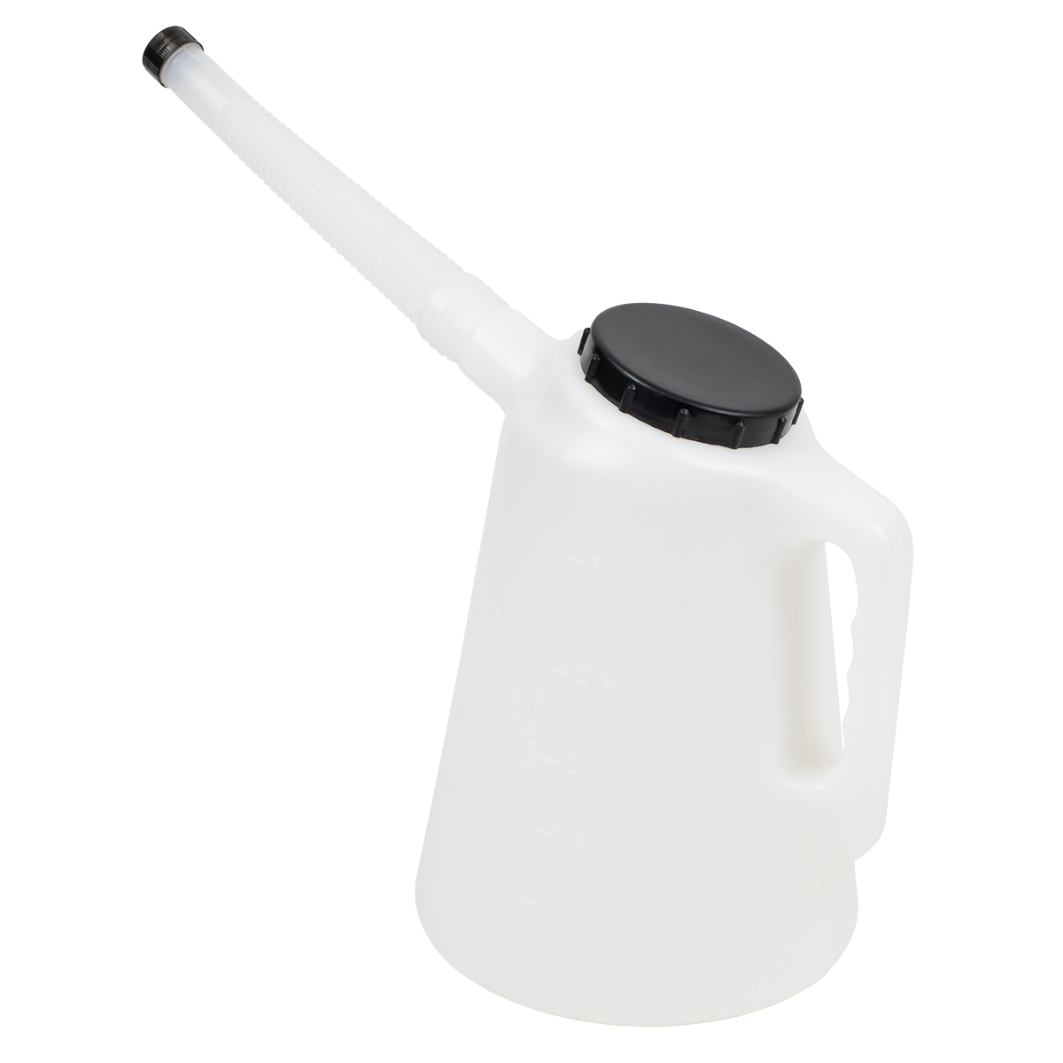 Sealey JDL3 Oil Container with Black Lid & Flexible Spout 3L