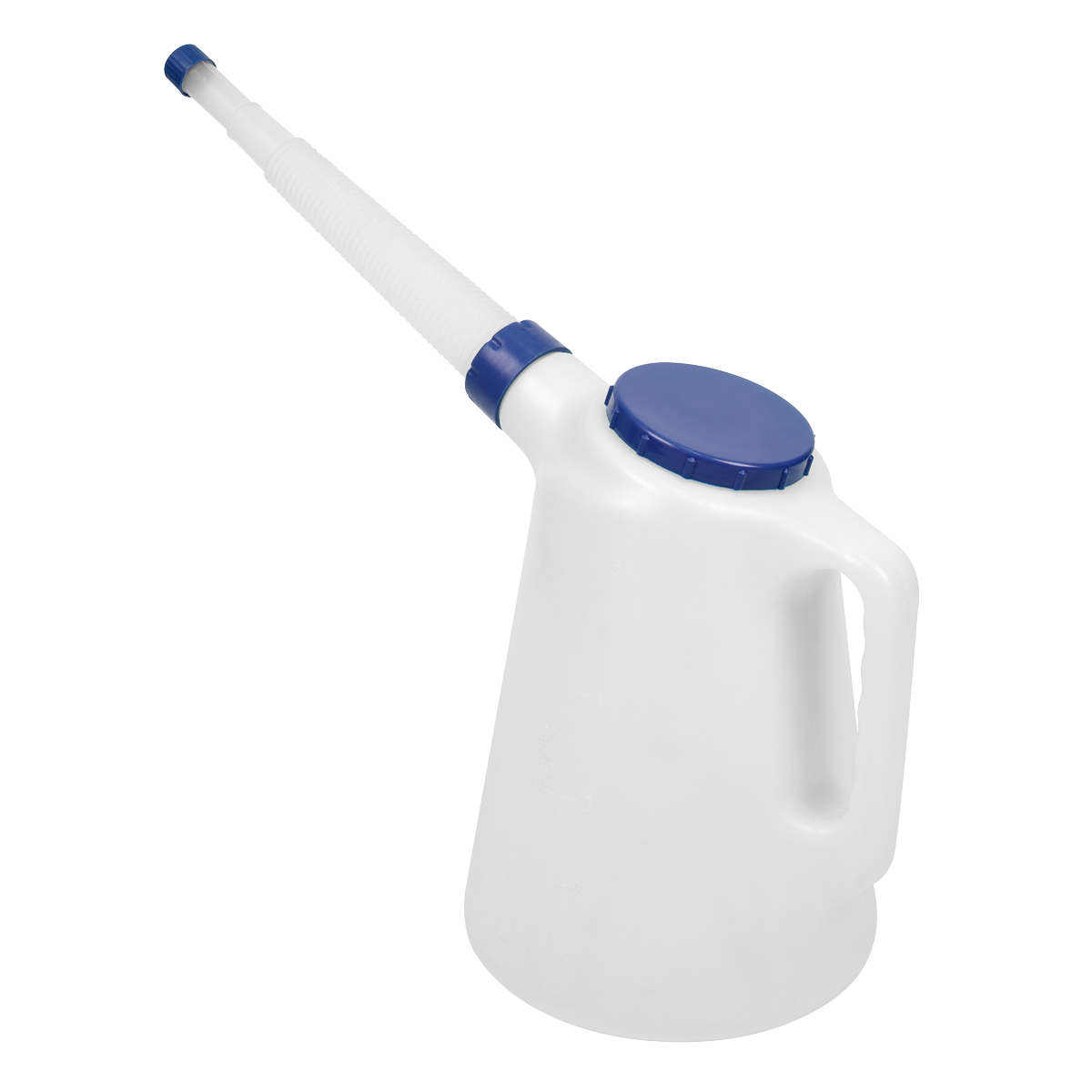 Sealey JDL5B Oil Container with Flexible Spout 5L - Blue Lid