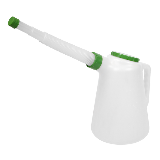 Sealey JDL5G Oil Container with Flexible Spout 5L - Green Lid