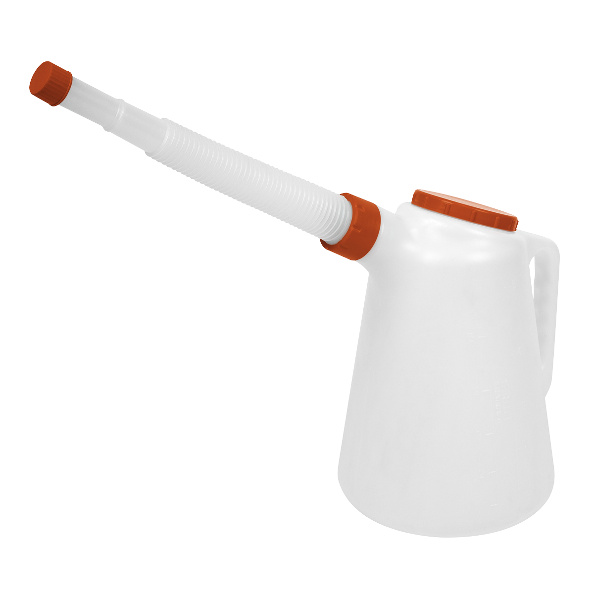 Sealey JDL5R Oil Container with Flexible Spout 5L - Red Lid