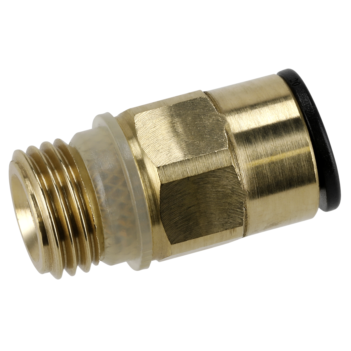 John Guest JGBC814 John Guest® Brass SuperThread Straight Adaptor 8mm x 1/4"BSP - Pack of 2