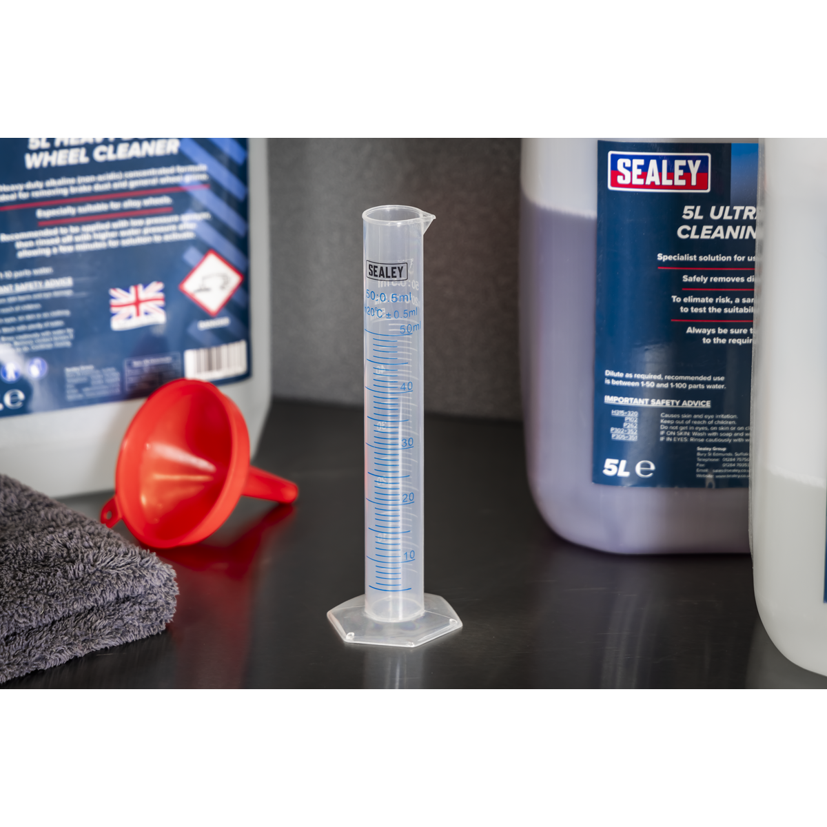 Sealey JMC05 Graduated Measuring Cylinder Set 5pc