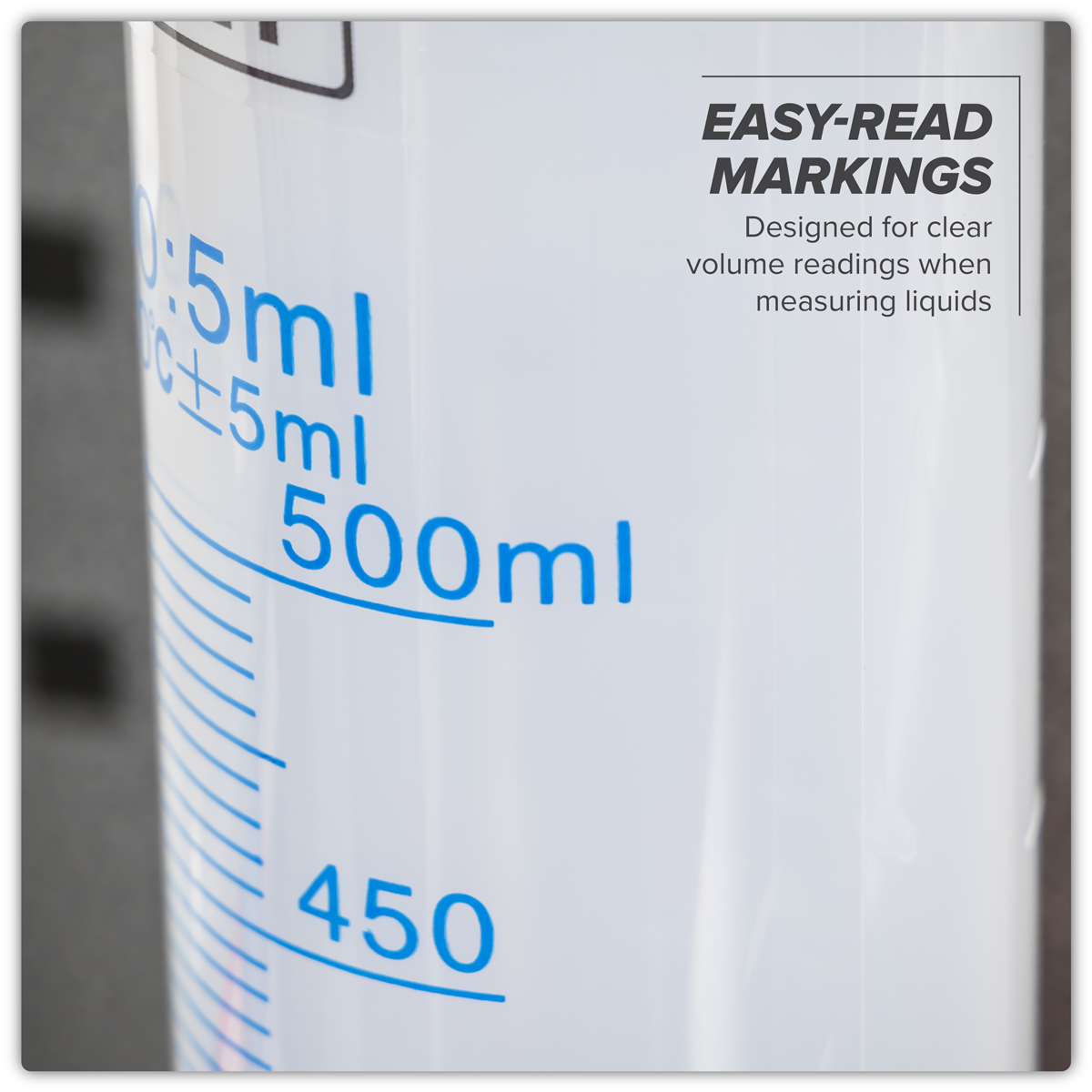 Sealey JMC50 Graduated Measuring Cylinder 500ml