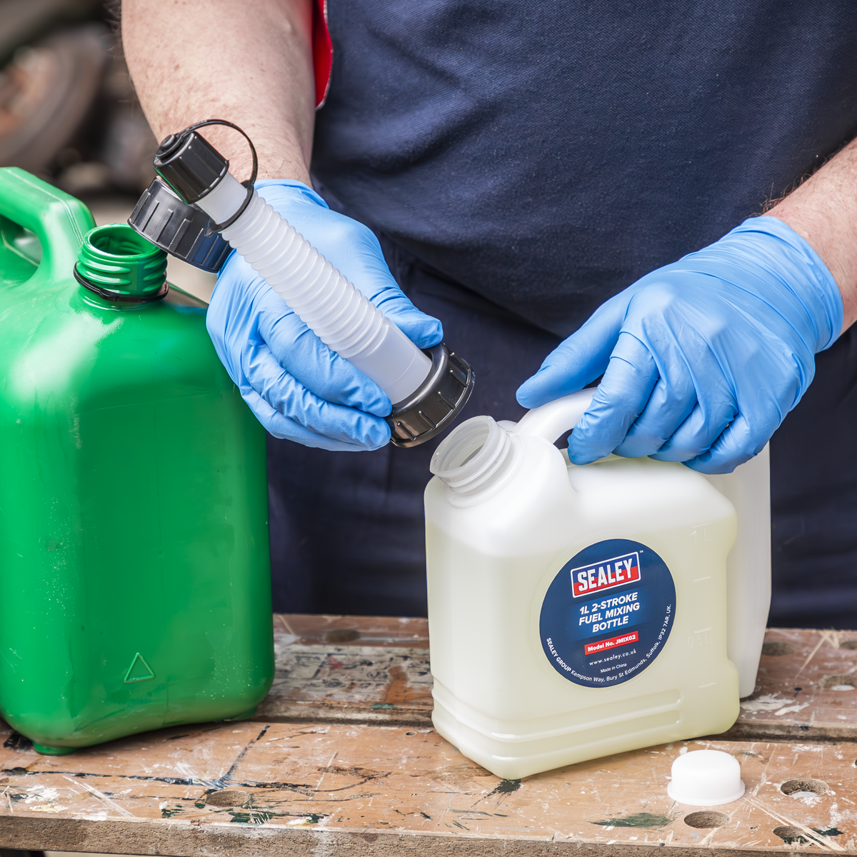 Sealey JMIX02 2-Stroke Fuel Mixing Bottle 1L