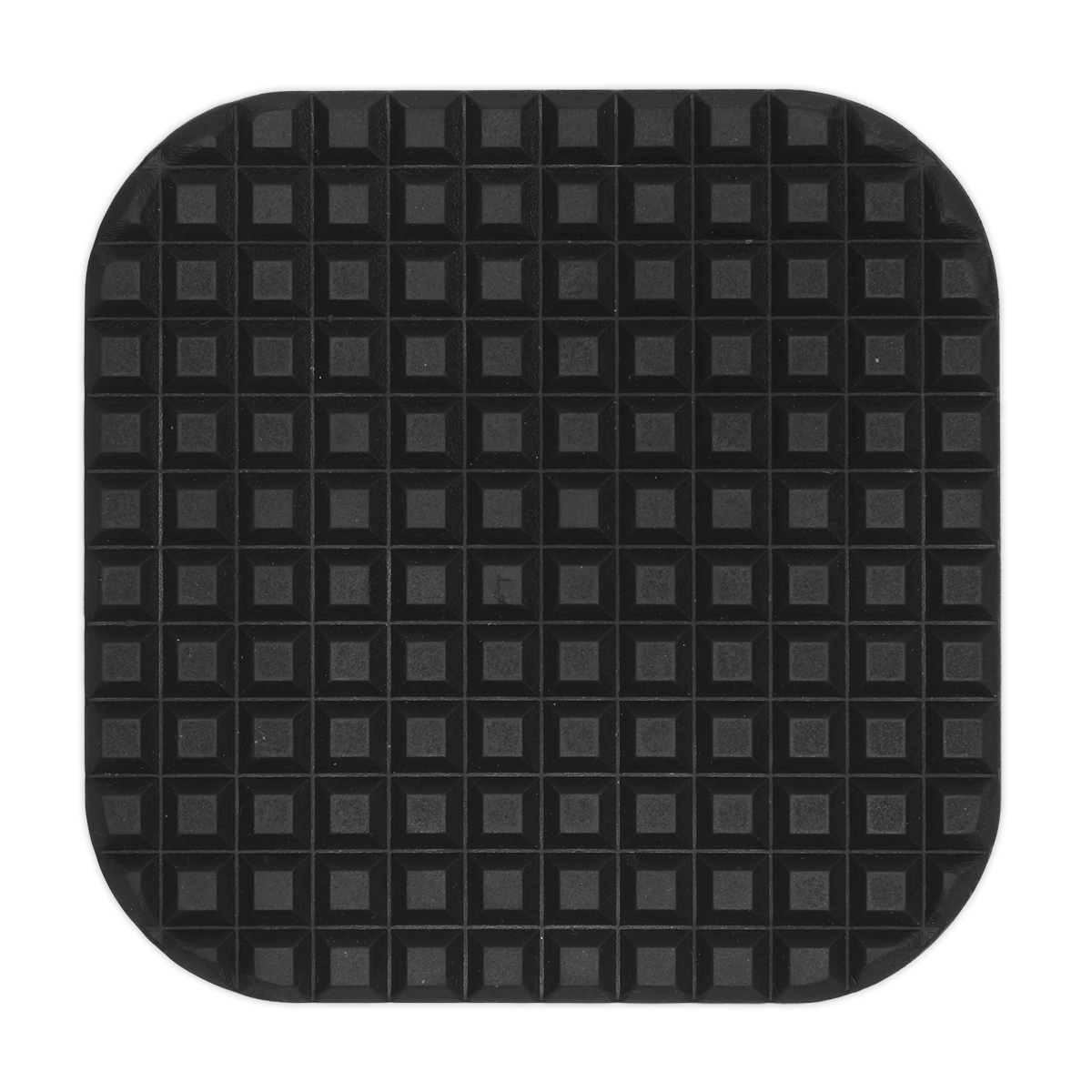 Sealey JP01 Sqaure Safety Rubber Jack Pad 118.5mm - Type A