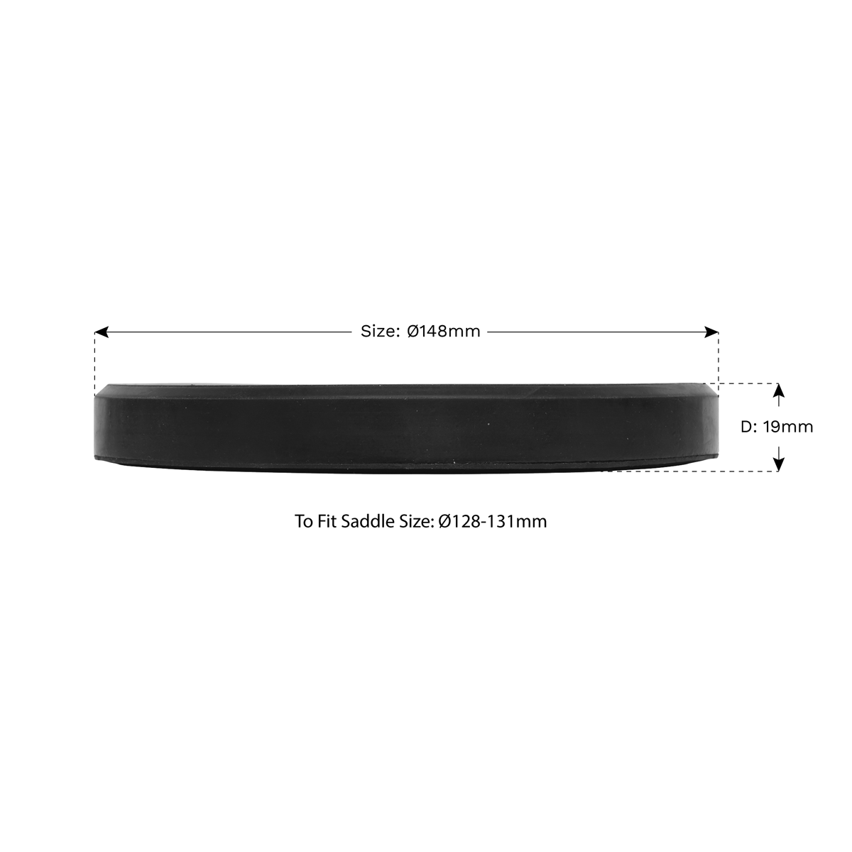 Sealey JP04 Safety Rubber Jack Pad 148mm - Type A