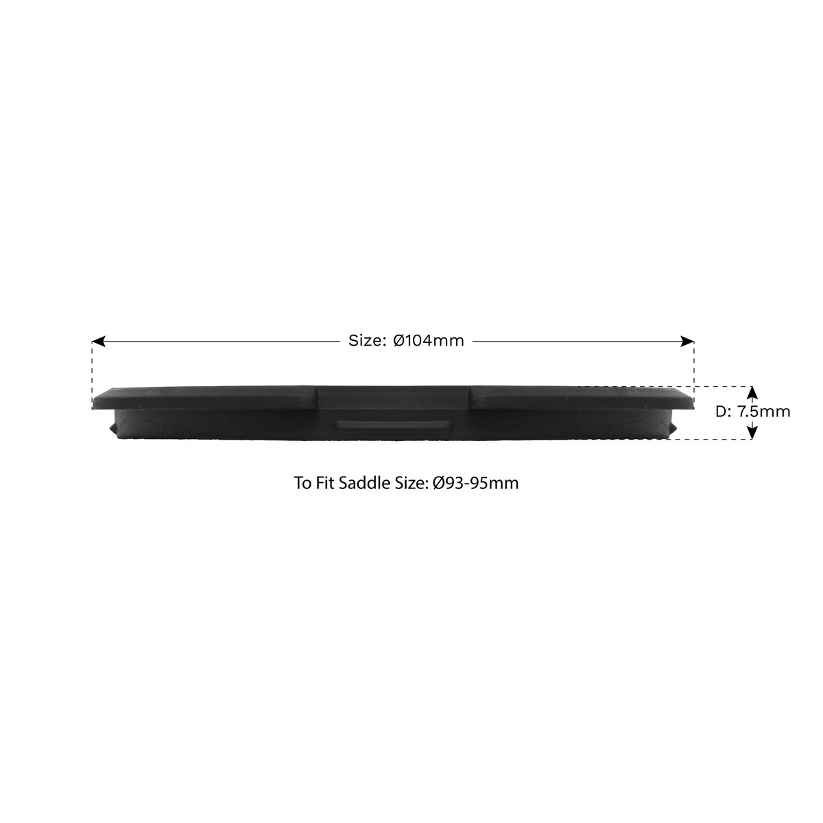 Sealey JP09 Safety Rubber Jack Pad 104mm - Type B