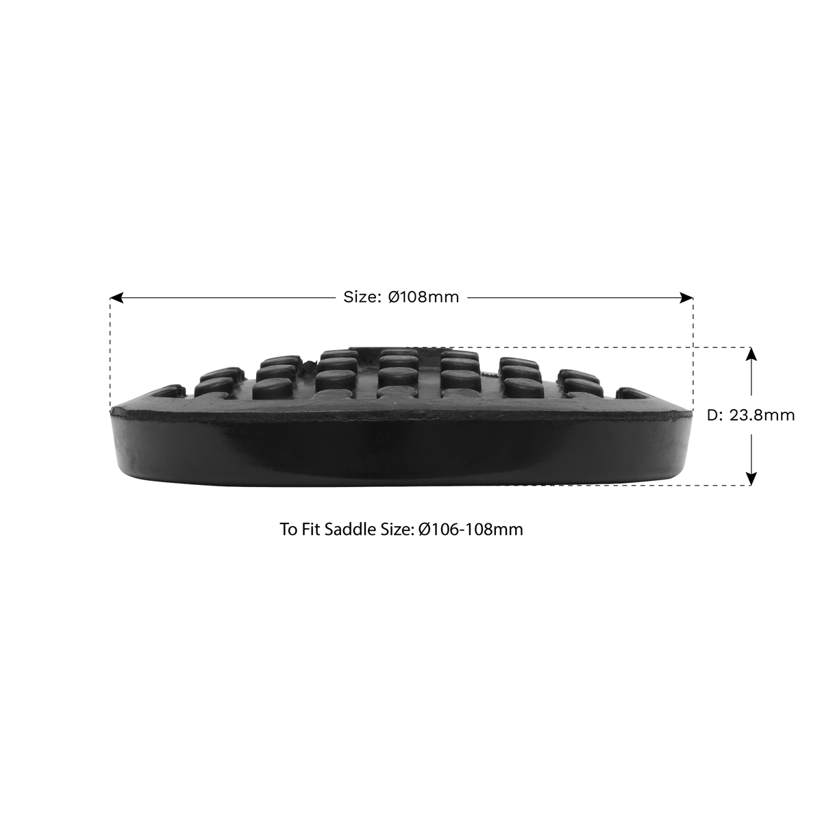 Sealey JP10 Safety Rubber Jack Pad - Type C
